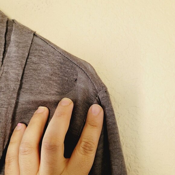 Nordstrom Classiques Entrier 100% Linen Cardigan Sweater Size Medium Belted - Picture 8 of 11